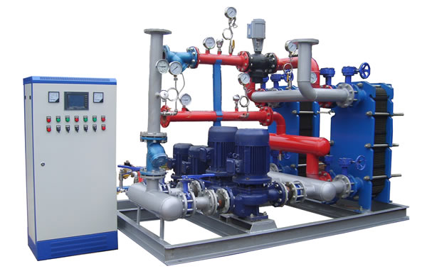 山西热交换机组厂家为热力公司换热站安装提供全部配套设备